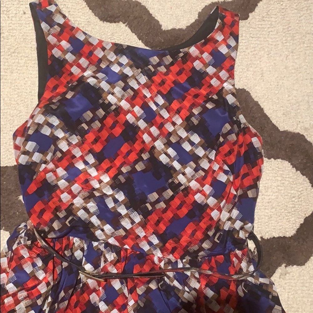 Trina Turk fit and flare silk dress size 8